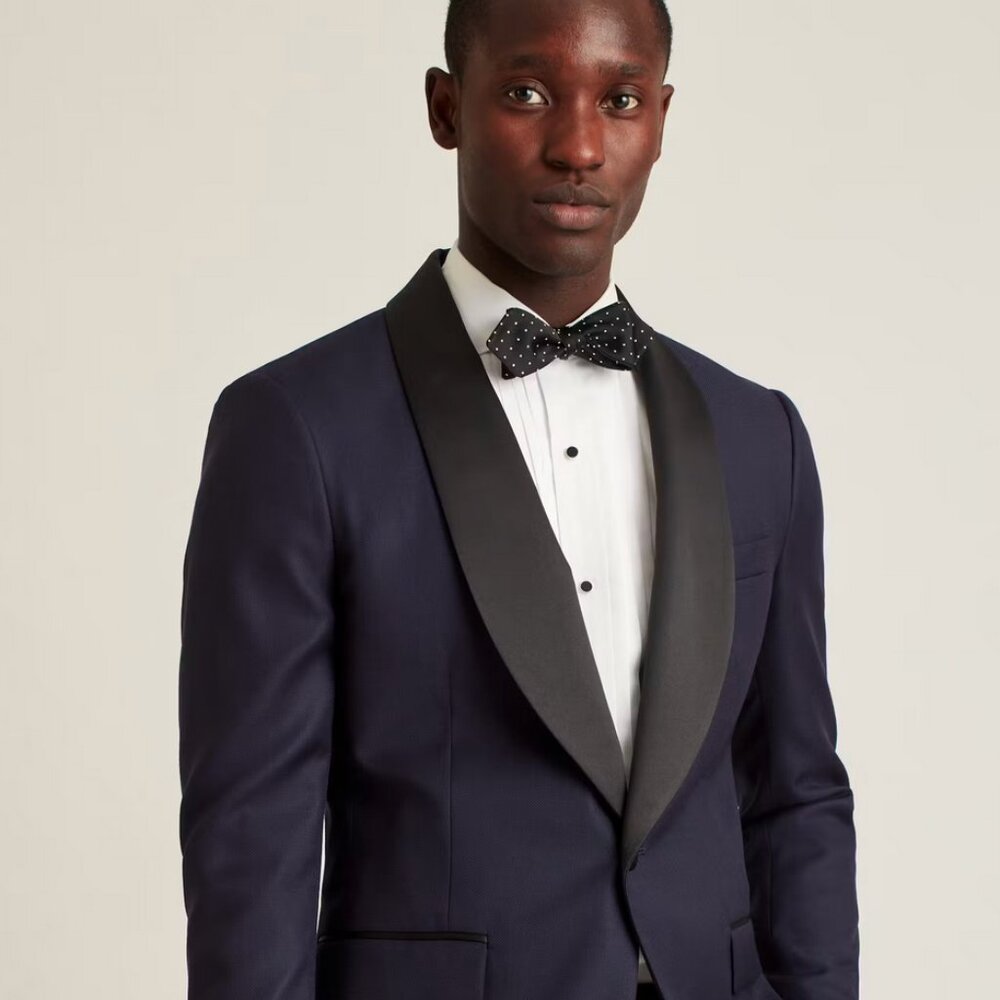 Bonobos Capstone Italian Tuxedo Jacket (38R Slim Fit) & Pants (32) in Navy EUC